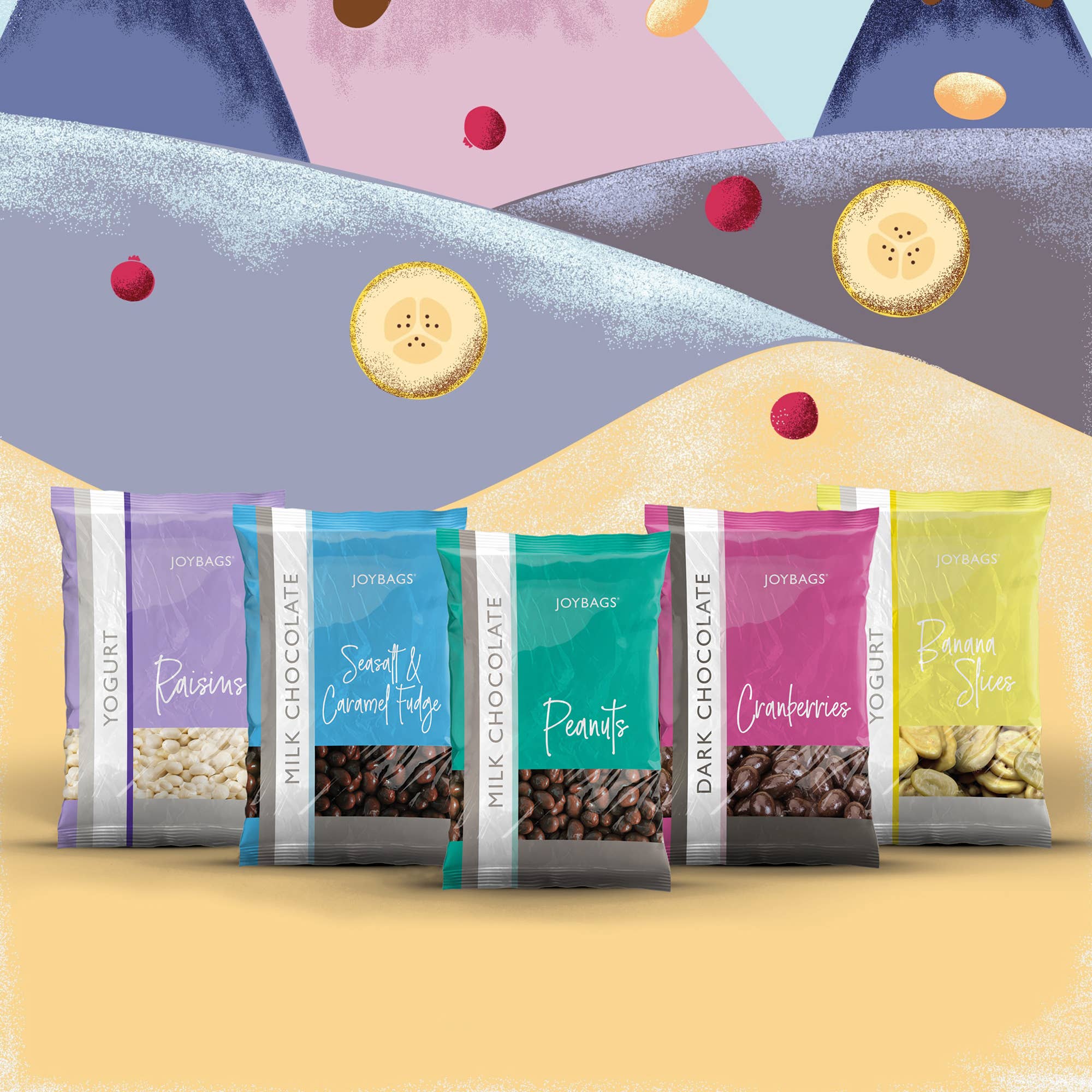 Joypots Ltd - Wholesale Gedroogd fruit - Joybags Yoghurt Bananenschijfjes 1