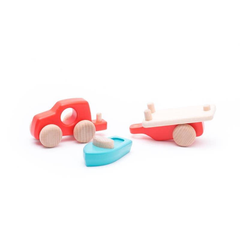 BAJO WOODEN TOYS - Wholesale Wood Toy - Kids - Car with Boat3