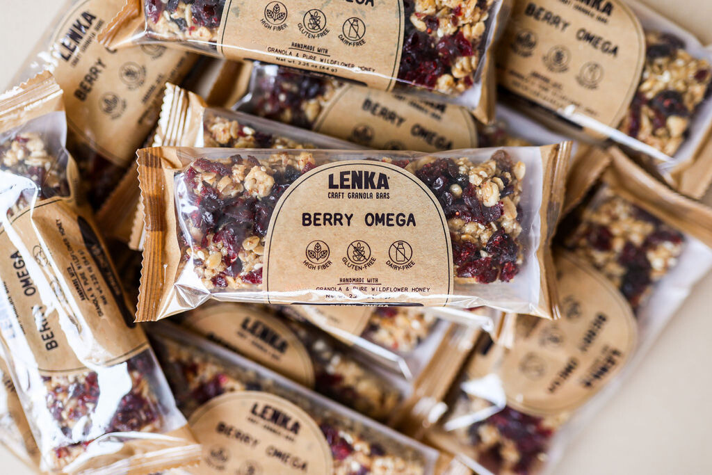 Lenka Craft Granola Bars - Wholesale Snack Bar - Berry Omega Granola Bar2