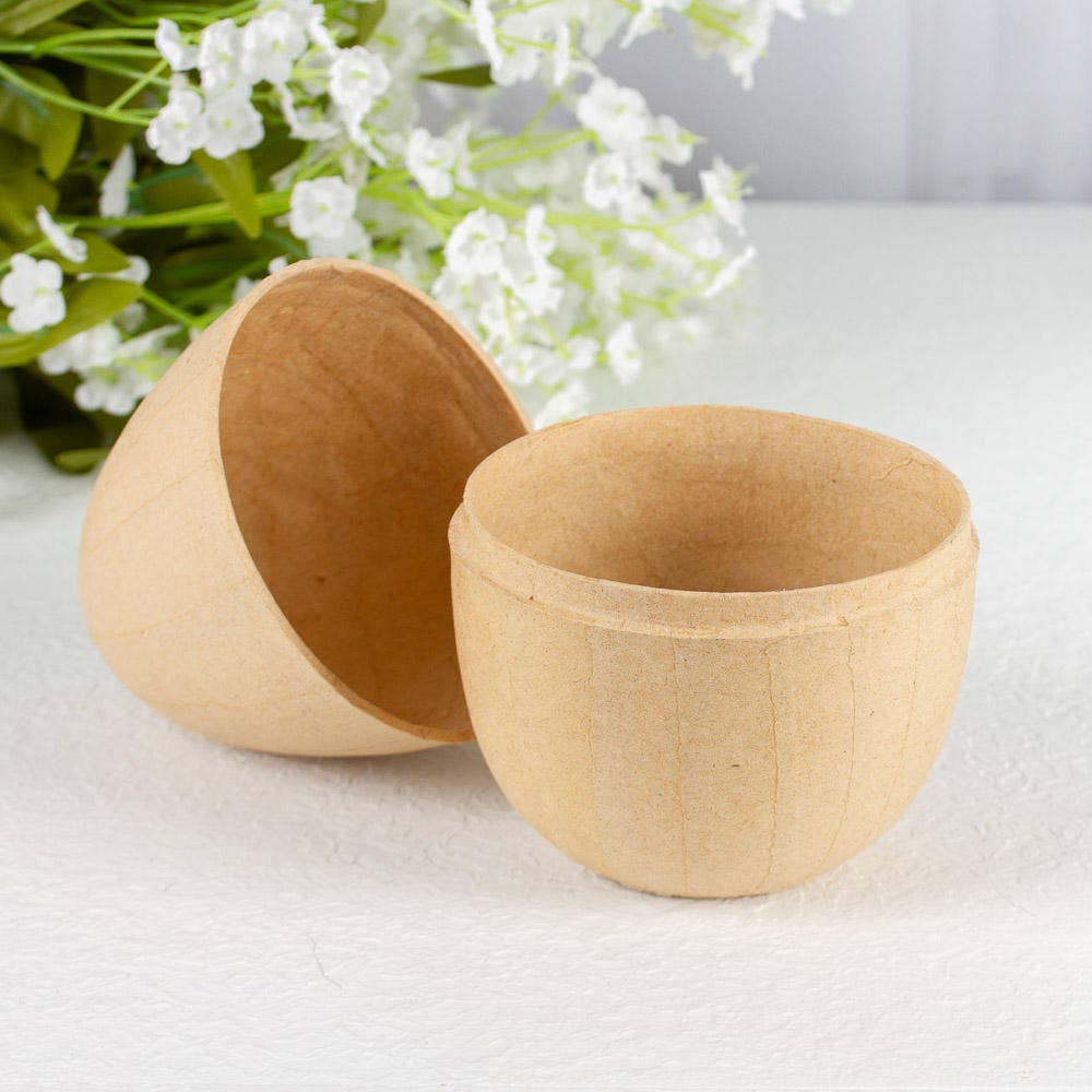 Factory Direct Craft - Wholesale Decorative box - Fillable Paper Mache  Easter Egg Box - 5" H x 3-1/2" Dia1