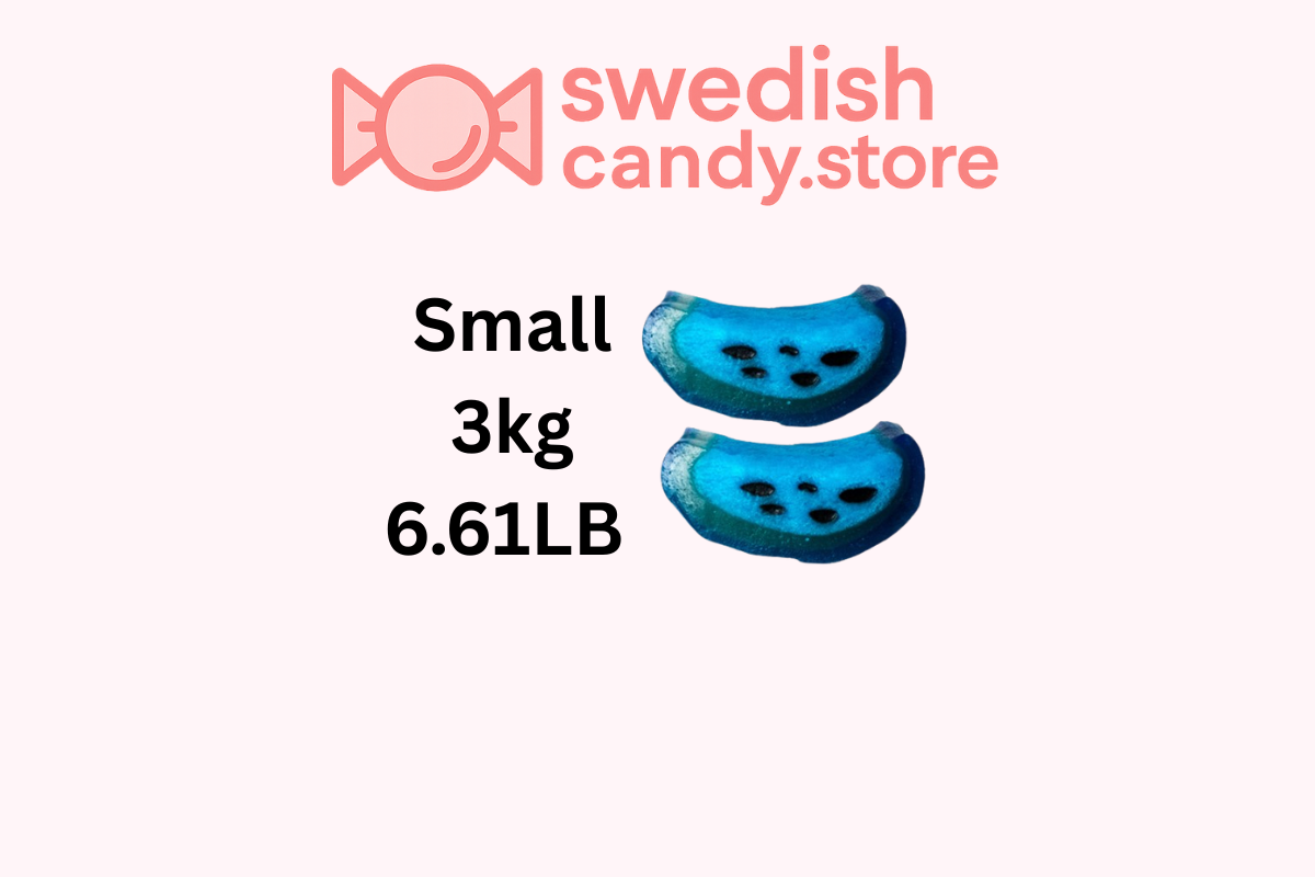 Swedish Candy.Store - Swedish Candy - Wholesale Gummy - Blå hallonlakritsskivor 3 kg/6,61 lb0