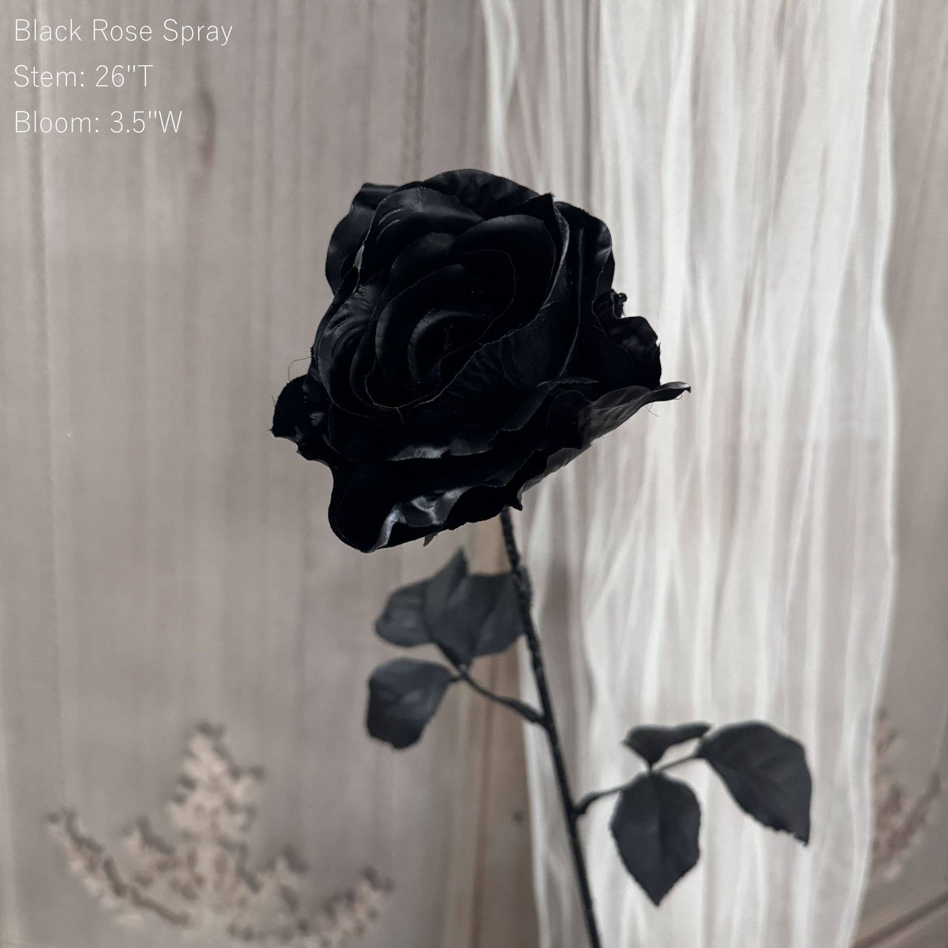 Sweet Home Deco - Wholesale Artificial Flowers - Gothic Faux Silk Flowers in Black/Red, Floral Design Flowers4