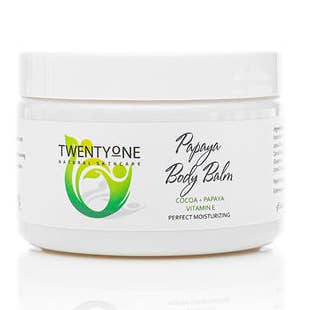 Balsamo corpo alla papaya per la vendita all'ingrosso da parte di TWENTYONE natural soap & skincare Ltd