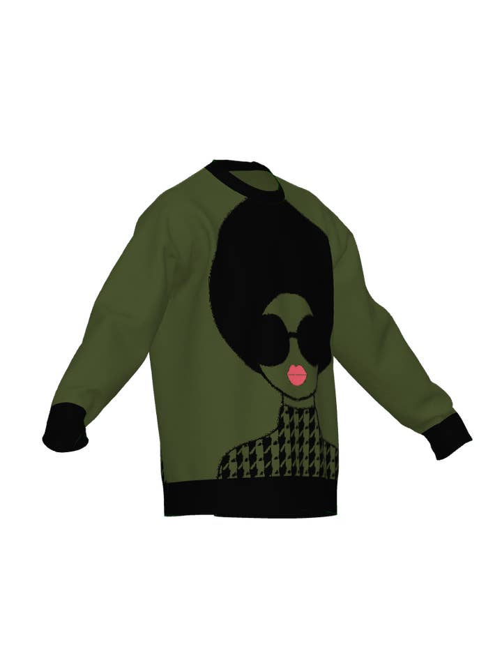 DUA MENKA - Wholesale Knit Sweater - Women's - Angi Diva Knit Sweater - Green6