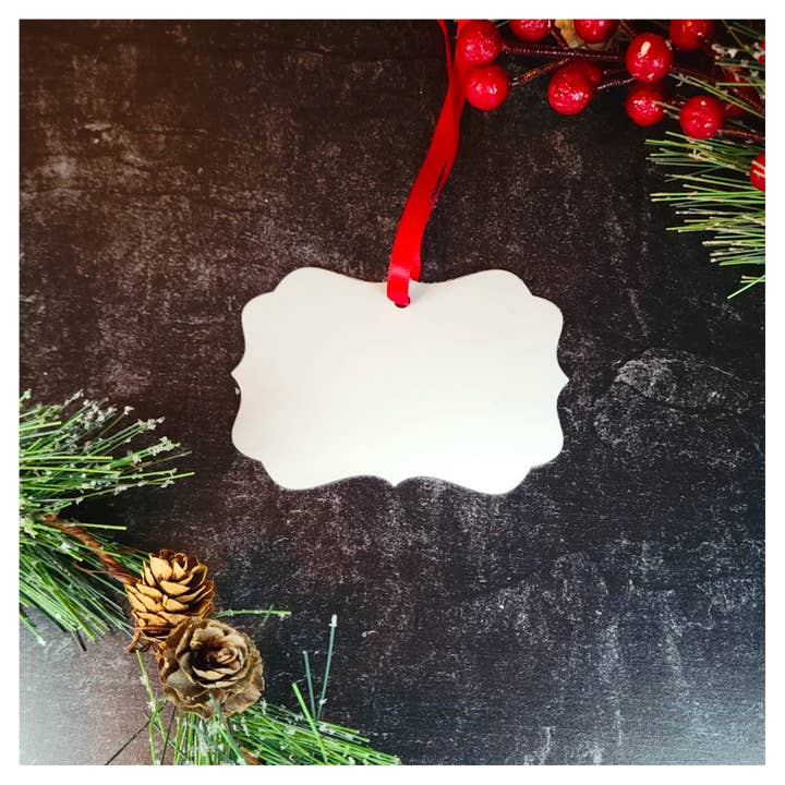 Sublimation ALUMINUM ornament blanks, white double sided RTS and other Purchase Wholesale blank metal ornaments. Free Returns & Net 60 Terms on Faire trending on Faire.