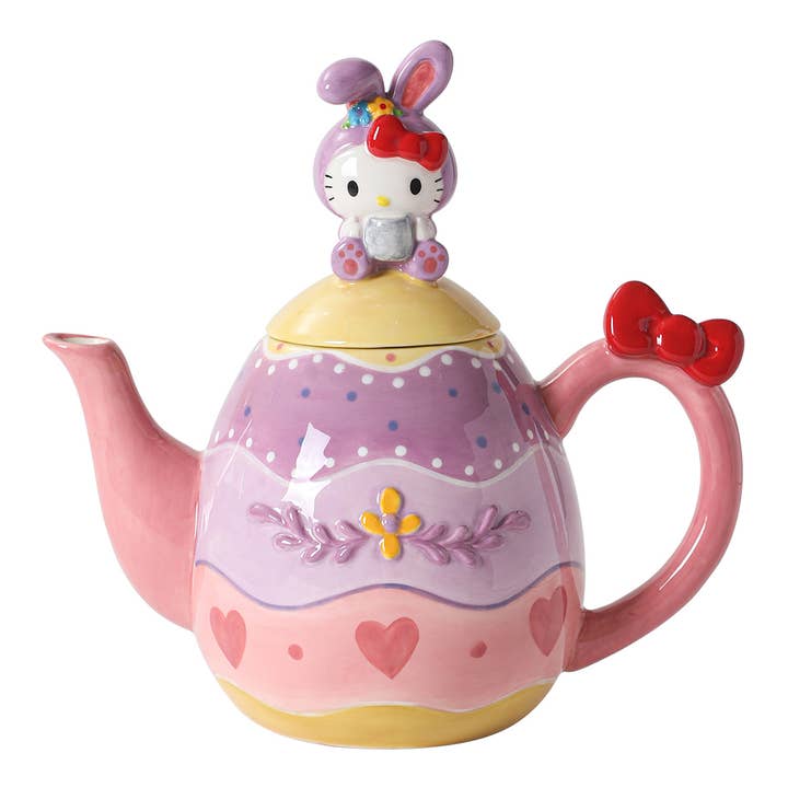 Blue Sky Clayworks - Vente Théière - Théière Hello Kitty Lapin de Pâques