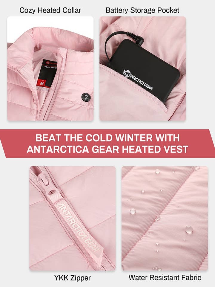 Antarctica Outdoors - Vendita all'ingrosso Gilè imbottito - Donna - GILET ANTARCTICA GEAR da Donna Riscaldato Ricaricabile Leggero per l'Inverno all'Aperto6
