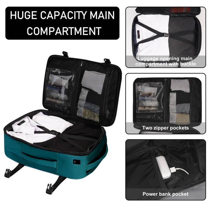 wandf - Wholesale Backpack - Unisex - Personal Item Bag Carry On Backpack with Charging Port50