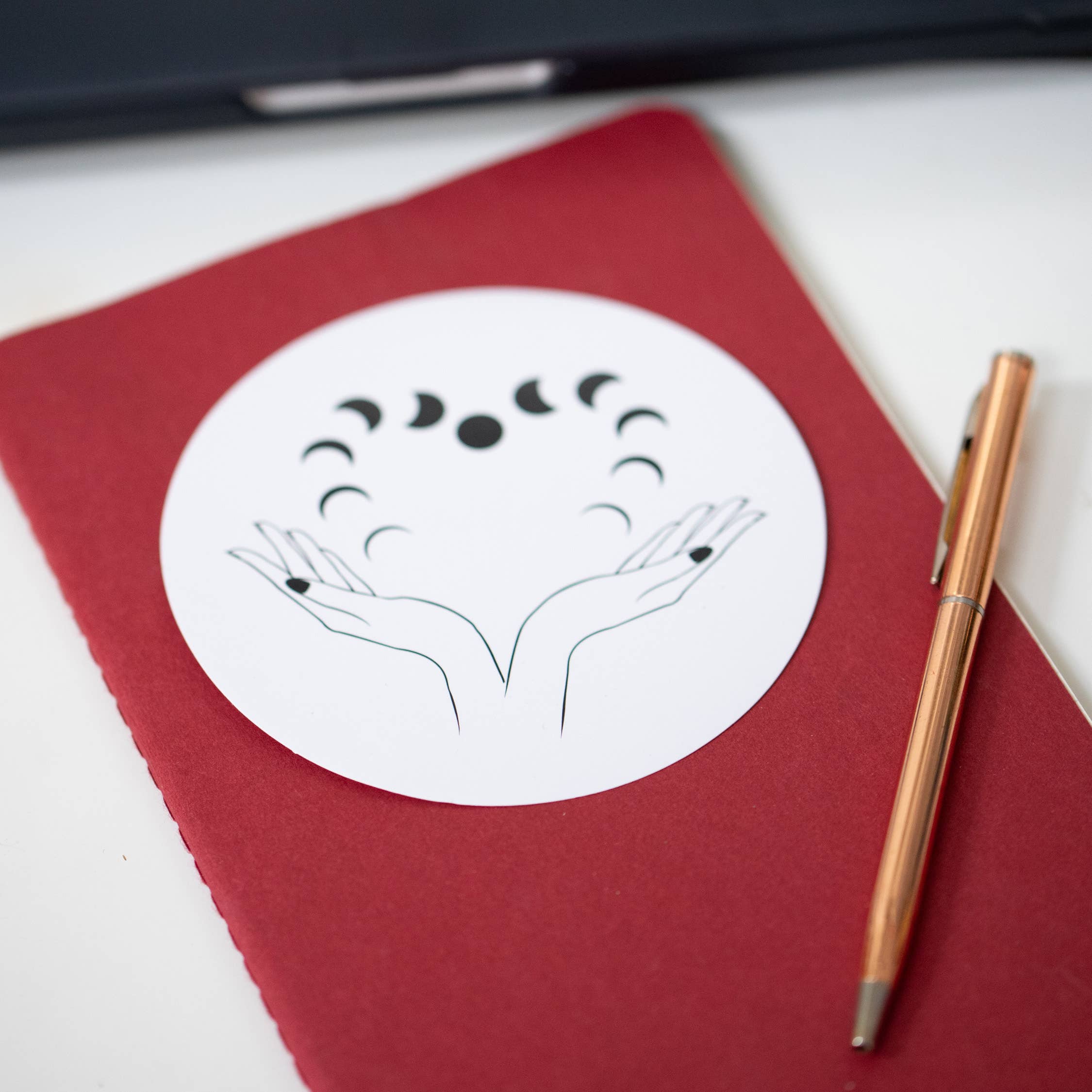 Taming the Tangle - Wholesale Sticker - Heart Moon sticker, moon phases sticker, new moon sticker5