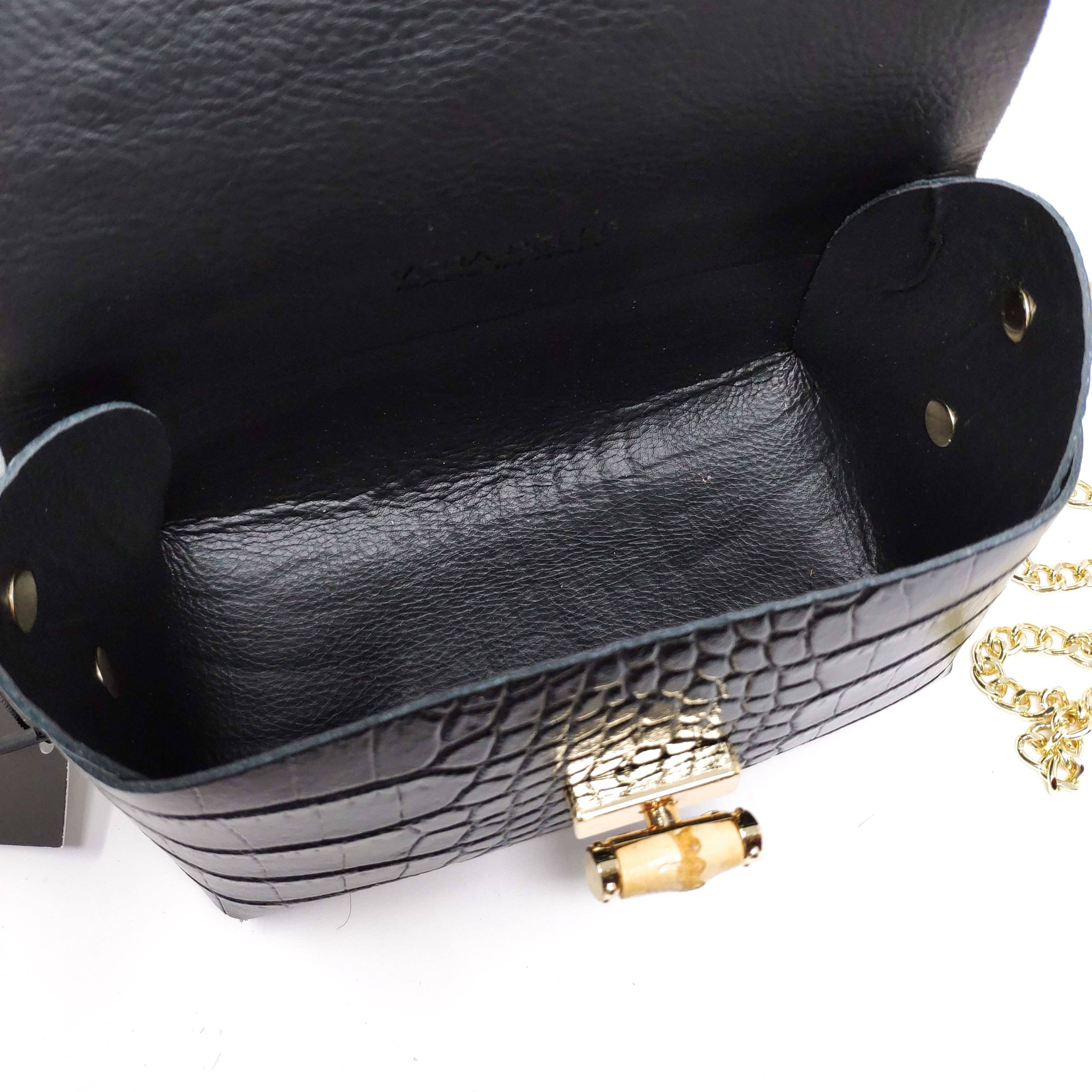 German Fuentes Handbags - Vente Sac à bandoulière – femme - GF0898 VÉRITABLE POCHETTE EN CUIR ITALIEN BANDOULIÈRE EN PEAU DE VACHE6