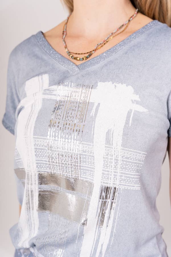 Look Mode Usa - Vendita all'ingrosso Maglietta - Donna - Top donna con stampa a quadri13