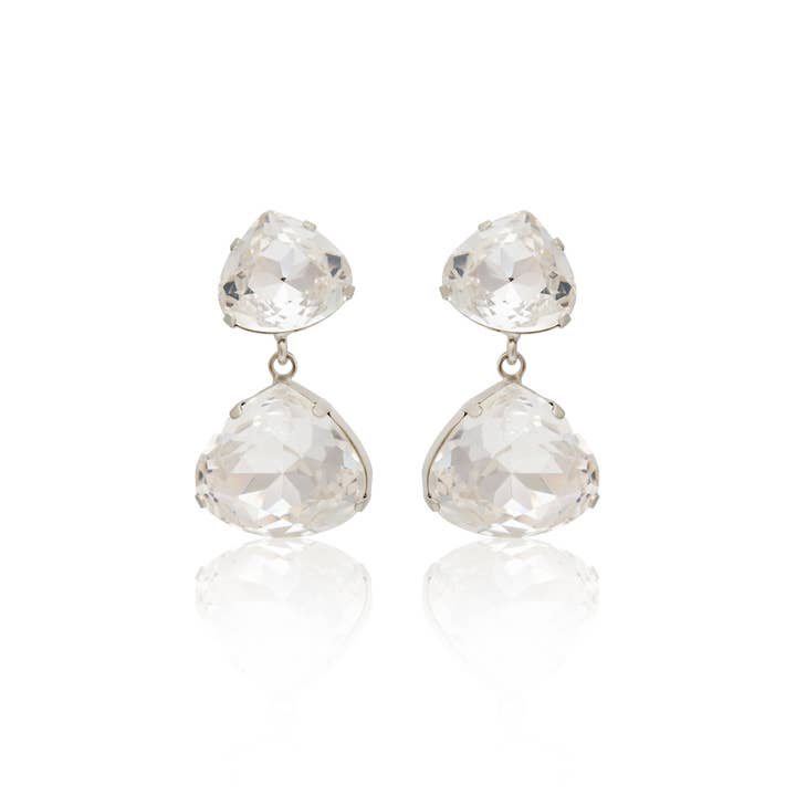 Klar Crystal Crystal Drop Clip øreringe for engroshandel på Faire