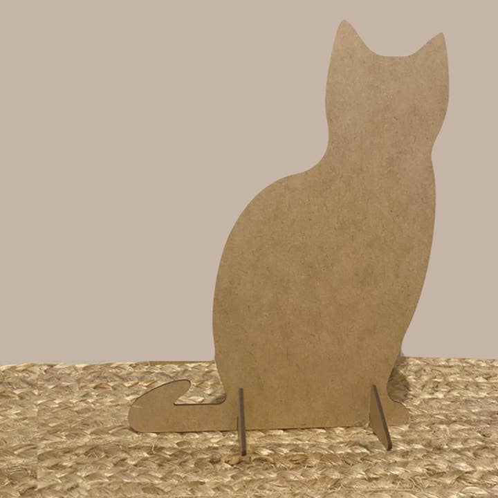 Mishum – wholesale Dekorativt bordsobjekt – Hund- och kattsilhuett i MDF för butikens atrezzo8