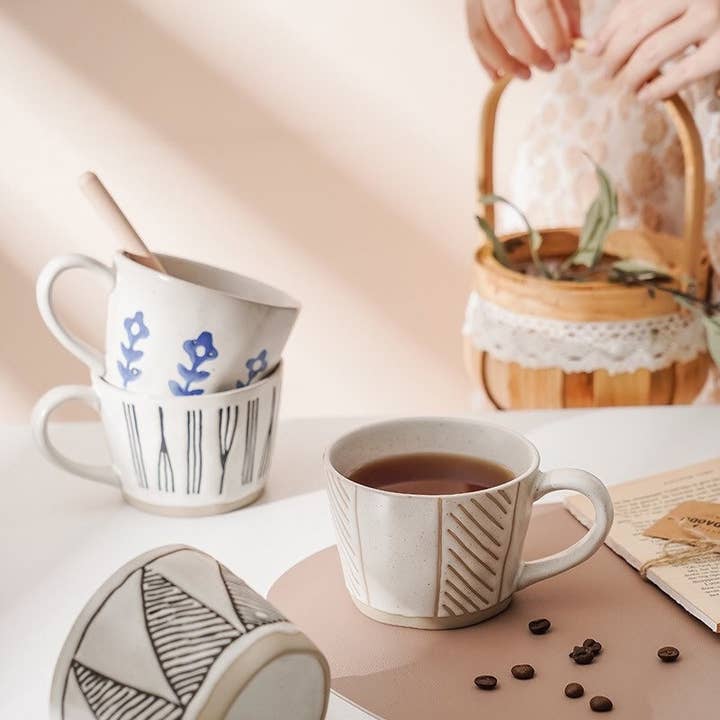 Gohobi - Wholesale Coffee/Tea Cup - Gohobi Handmade stoneware Coffee cup tea cup hand-painted Ja