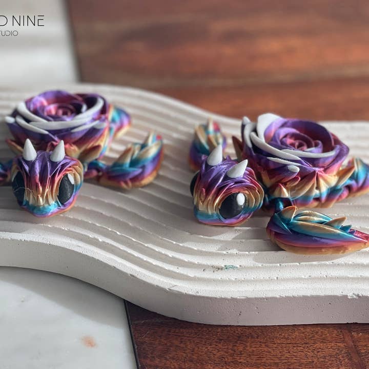 Cloud Nine 3d Studio - Wholesale Decorative Figurine - Articulated Rose Turtle3