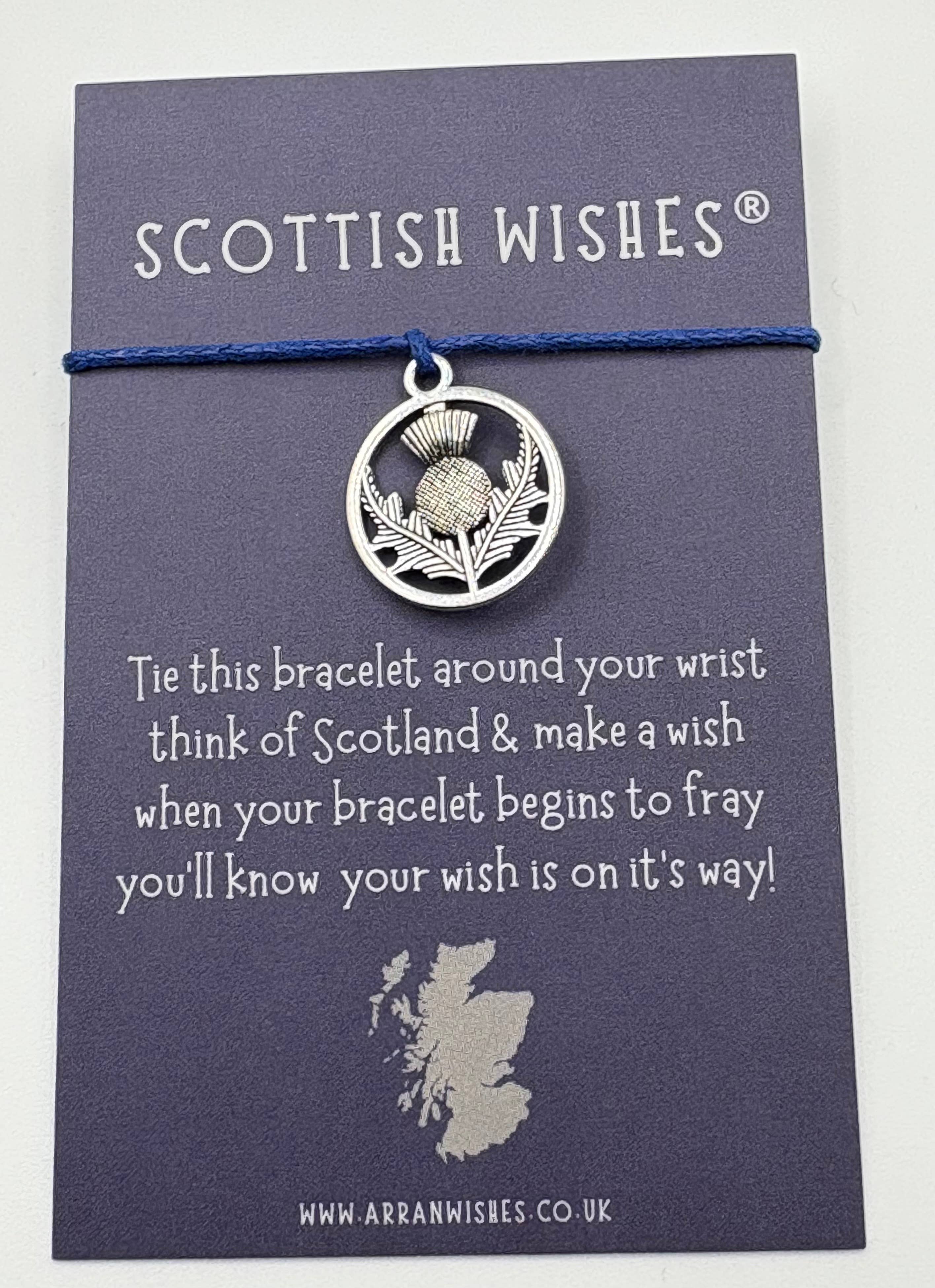 Arran Wishes - Vente Bracelets à breloques/pendentifs - Bracelets à vœux en forme de chardon écossais4