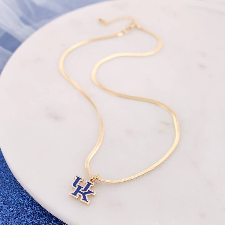 18” Kentucky Gold & Enamel Logo Necklace for wholesale by Seasons Jewelry