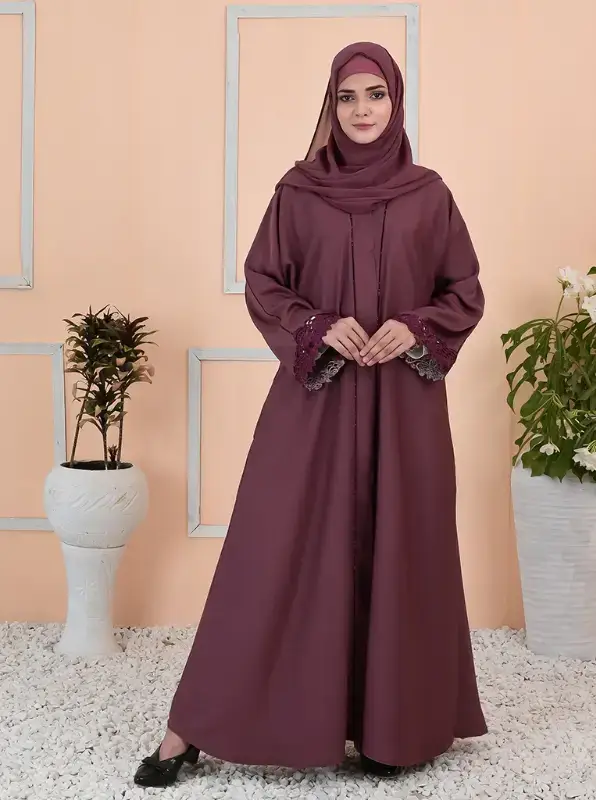 Multi Colored Cybele Cut Work Abaya for wholesale on Faire2
