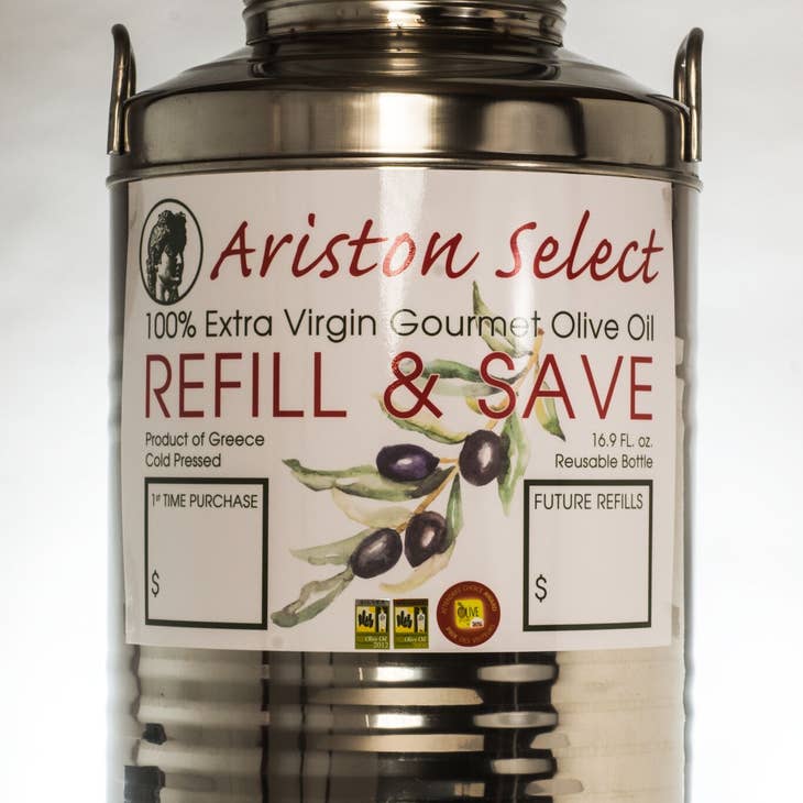 Bulk Ariston Select EVOO for Refill & Save Program for your store