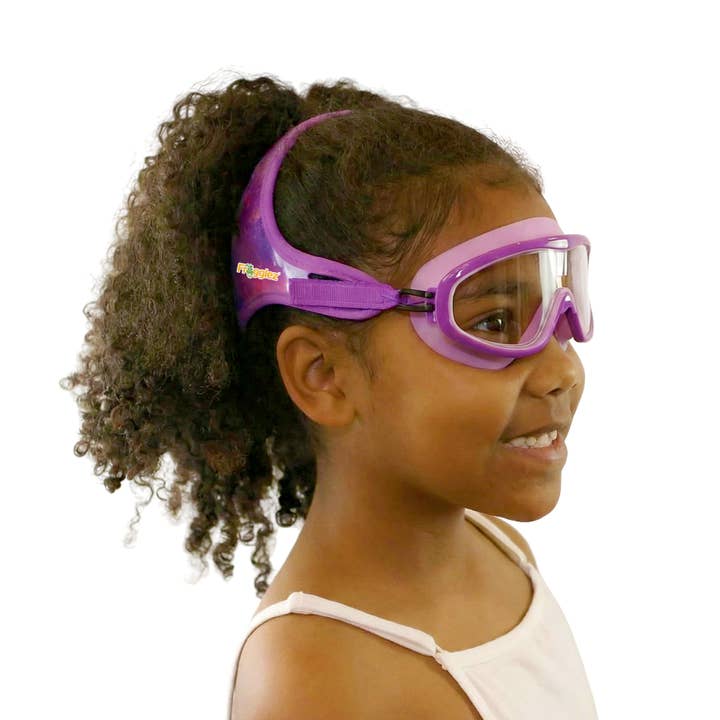 Purple Navigatorz Swim Mask for Kids for wholesale by FROGGLEZ Swim Goggles