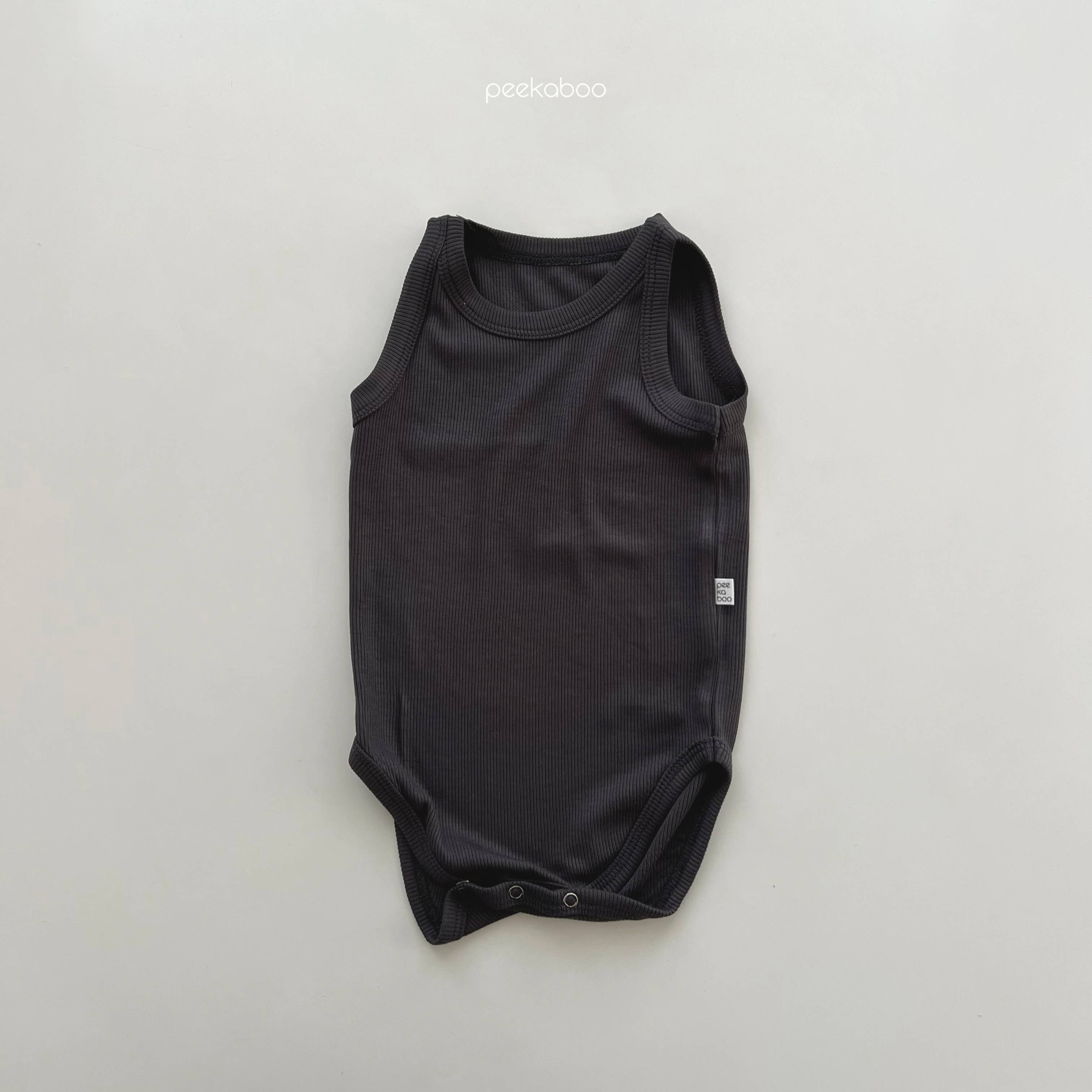 peekaboo - Vente Body (sans pieds) – bébé - Body bébé en coton côtelé sans manches | Body débardeur bébé6