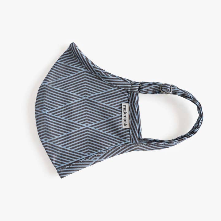 Striped Rhombus Mask for wholesale by MakMask