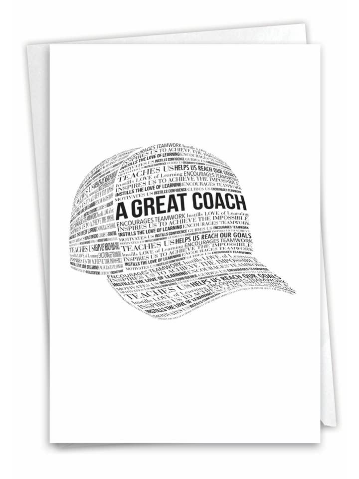 Thank You Card - A Great Coach for wholesale by NobleWorks