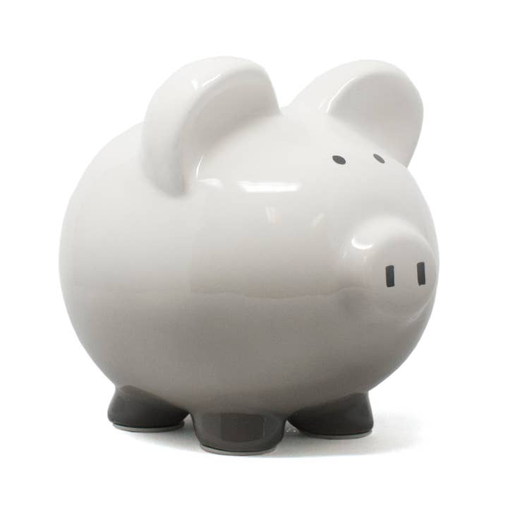Gray Ombre Piggy Bank for wholesale by Child To Cherish®