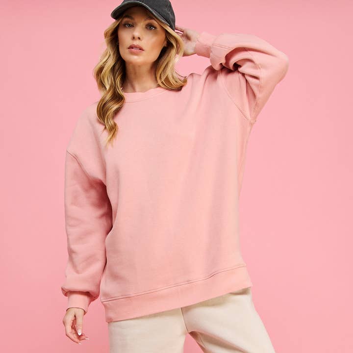 OVERSIZED CREWNECK SWEATSHIRT-FZ0001 and other Purchase Wholesale crewneck sweatshirts. Free Returns & Net 60 Terms on Faire trending on Faire.