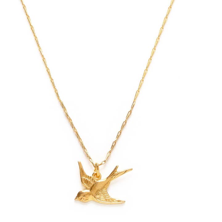 Amano Studio - Wholesale Pendant/Charm Necklace - Tiny Swallow Bird Necklace