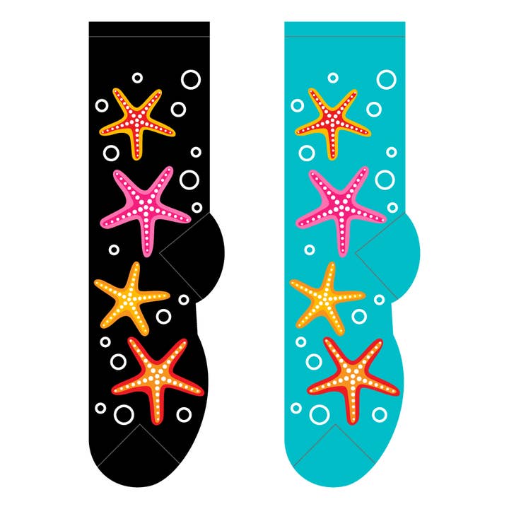 Calzini Stella Marina per la vendita all'ingrosso da parte di FOOZYS Fun Socks