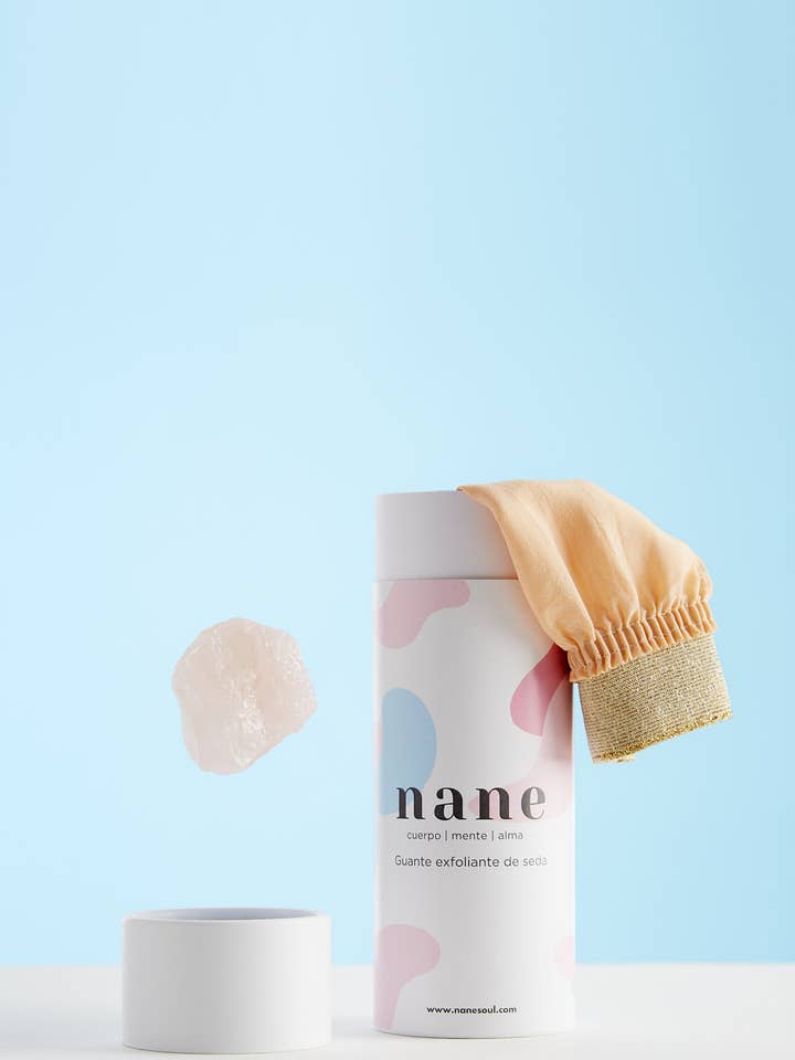 The Authentic Silk Scrub +Rose Quartz as a Gift for wholesale by Nane Soul