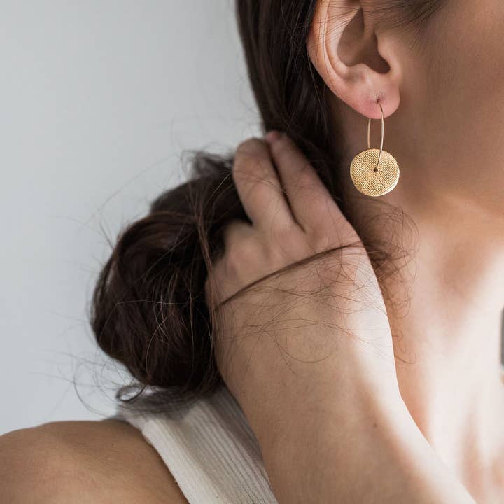 Jenna Vanden Brink Ceramics - Wholesale Hoop Earrings - Sun Hoops