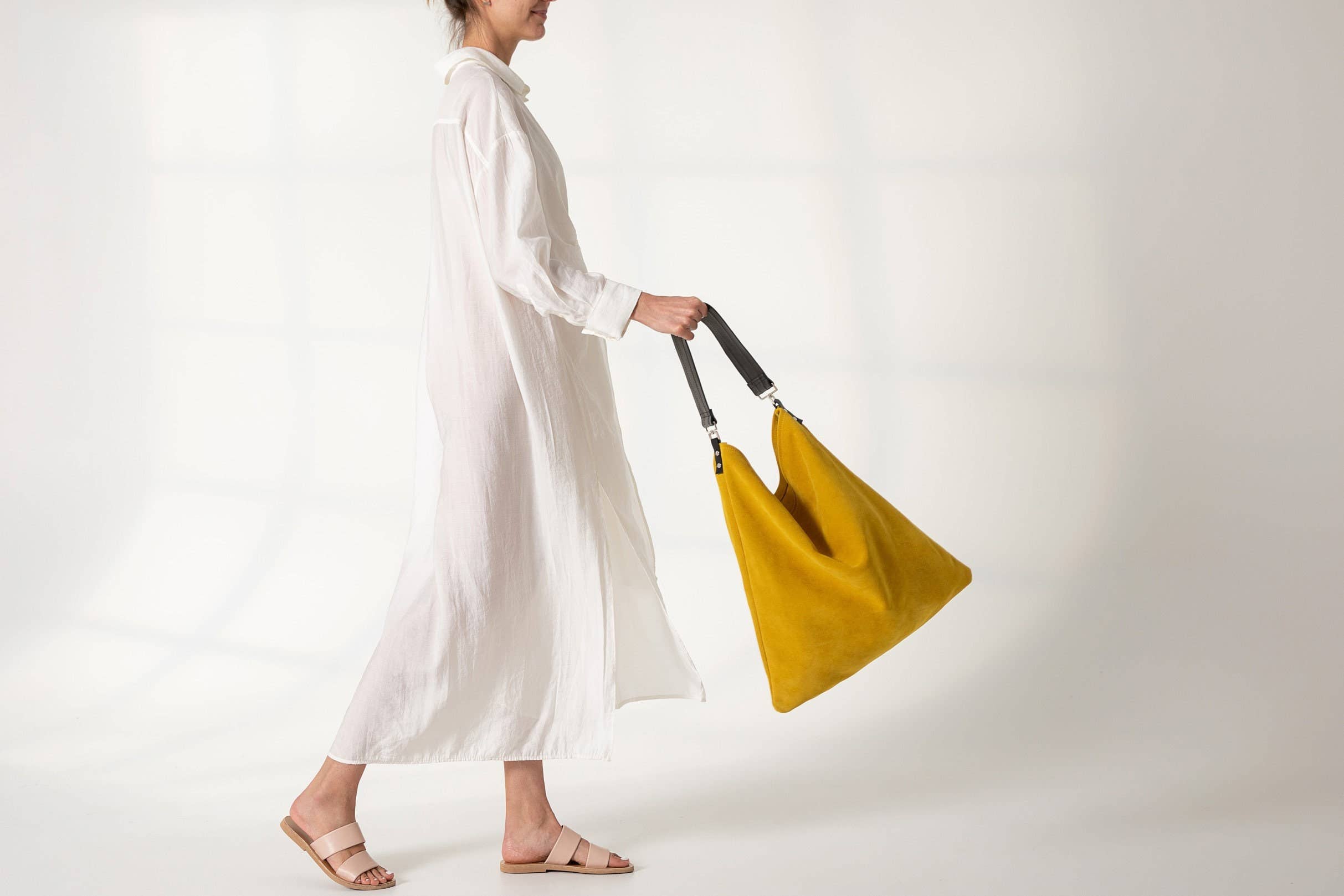 ANA KOUTSI - Wholesale Shoulder Bag - Women's - Akathi soft bag in yellow2