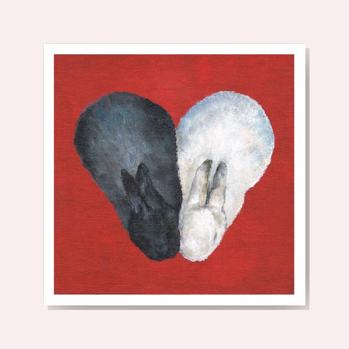 Somebunny Loves You - Bunny Rabbit Greeting Card for wholesale by Crystal Wreden Art