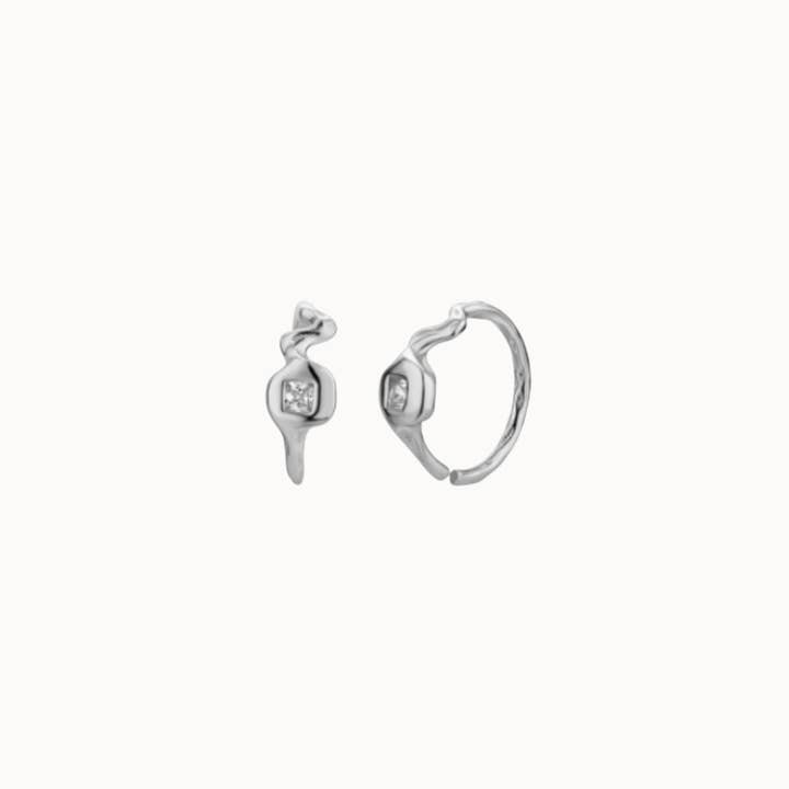 Nava Copenhagen - Wholesale Huggie Earrings - Eira Petite Hoops - Silver0