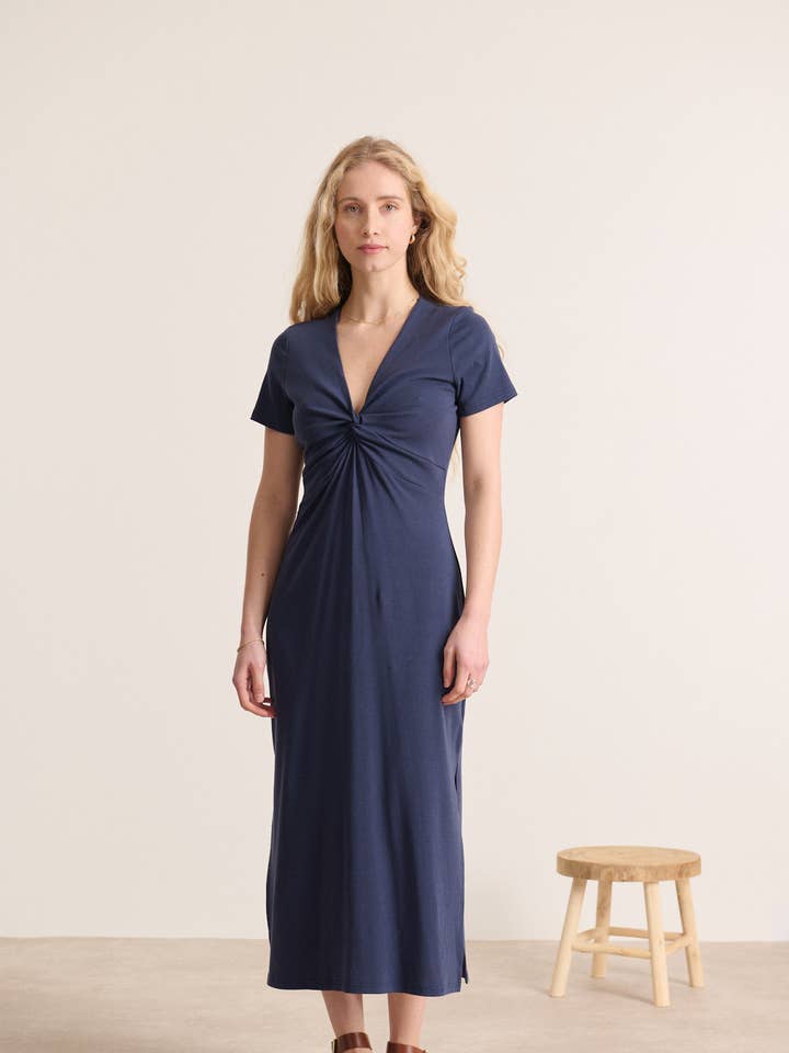 Vestido midi de manga curta - VAREN por atacado de Garance Paris