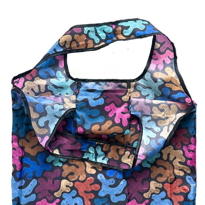 liadelyonart - Wholesale Grocery/Shopping Bag - Colorful Coral Reusable Tote Bag7