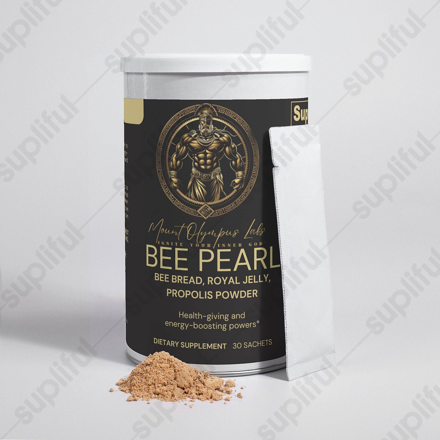 Mount Olympus Labs – Großhandel Protein-/Superfood-Pulver – Bee Pearl Pulver – Smoothie-Zusatz mit Bienenbrot, Propolis und Gelée Royale1