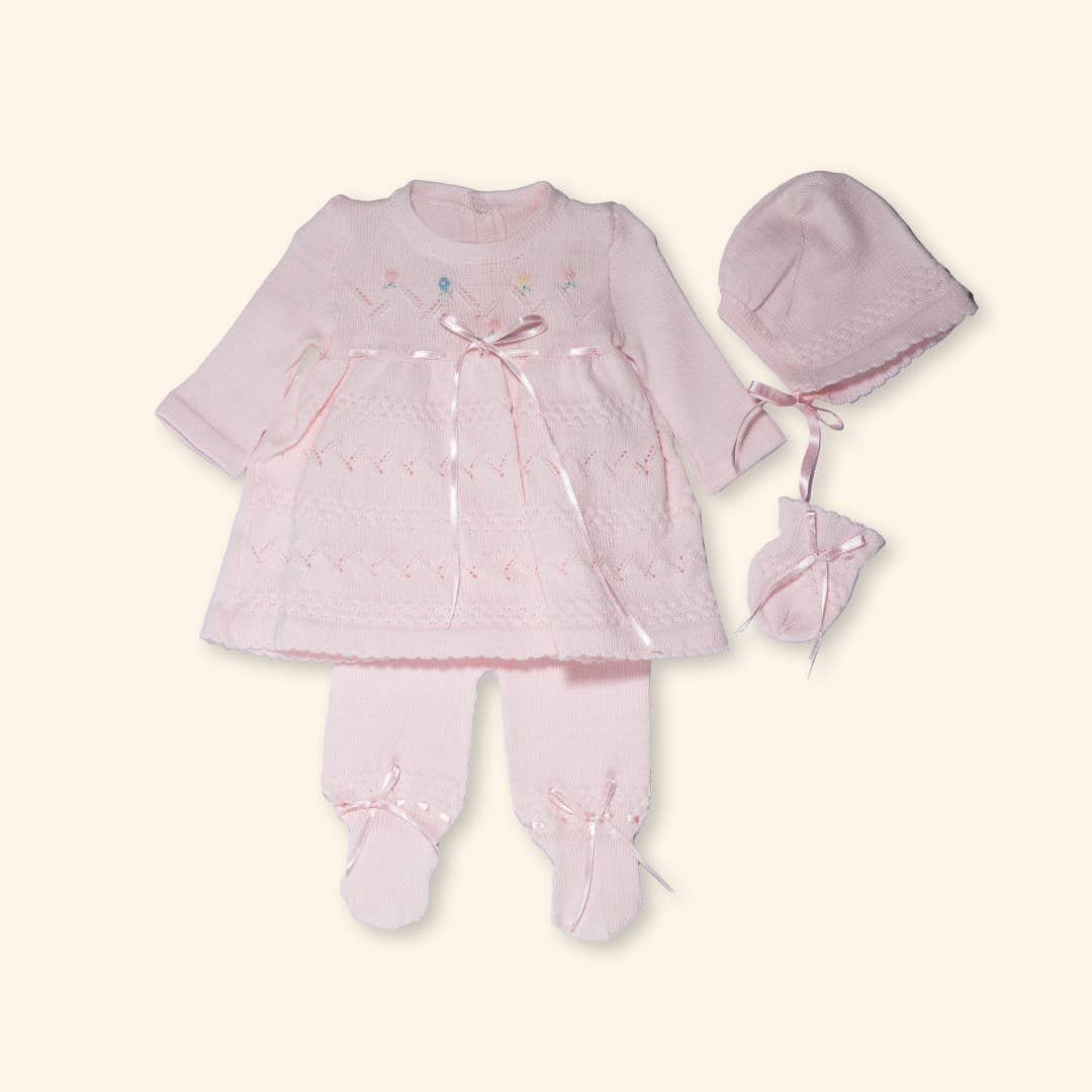 Karela Kids Inc. - Vendita all'ingrosso Completino - Neonati - Set neonato per il ritorno a casa - Bimba con fiorellini0