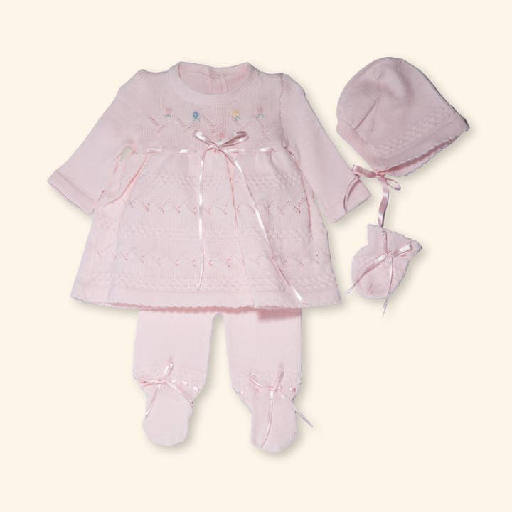 New born take me home set -Flower Girl for wholesale by Karela Kids Inc.