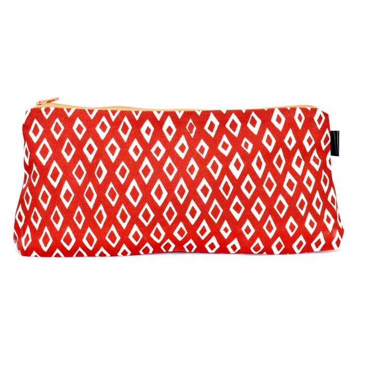 African Modern - Wholesale Pouch - Women's - Red <i>A Winner is a Dreamer</i> 12" Mandela Pouch2