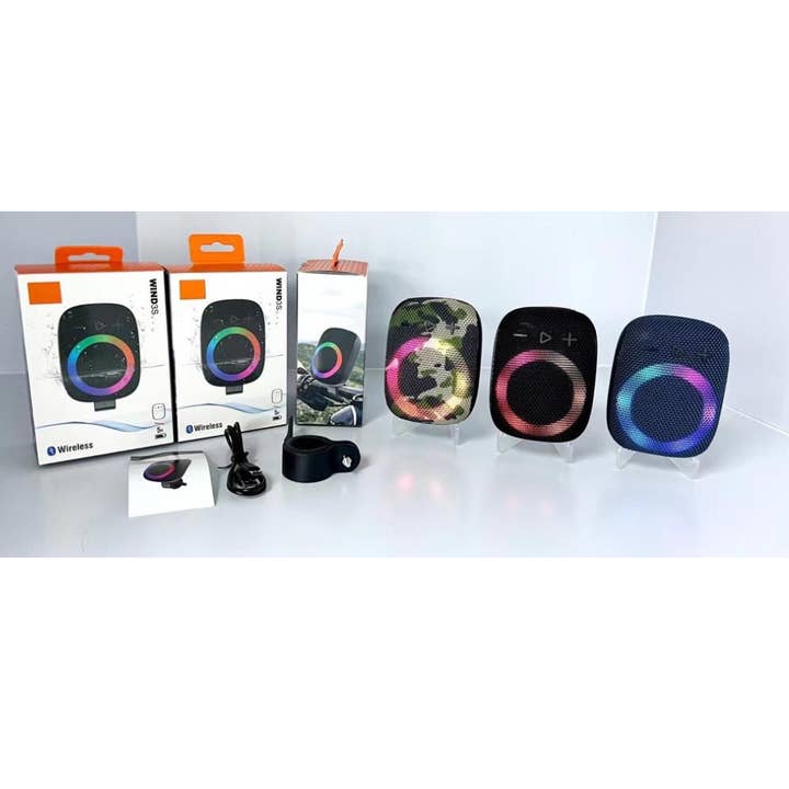 iPhoenix Technology Corporation - Wholesale Speakers - WIND-3S Mini Portable/Attachable Speaker w/ LED Lights2