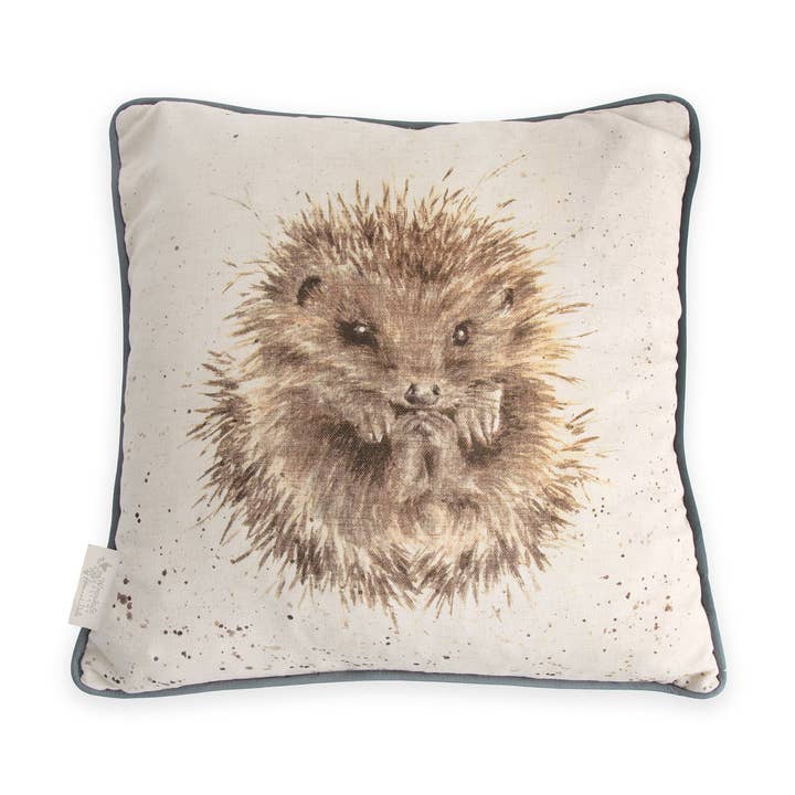 HEDGEHOG CUSHION 'AWAKENING' | COTTON AND LINEN | REMOVABLE COVER | 40X40CM for wholesale by Zenteia