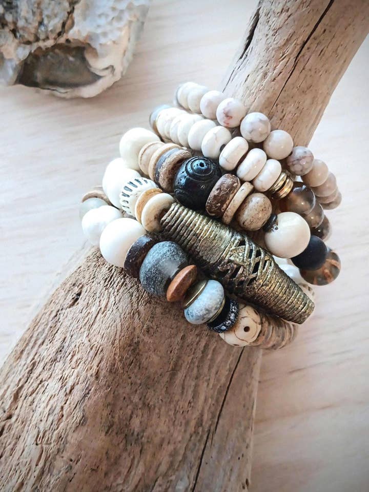 Everything Ocean Stack Bracelets | Ocean-Inspired Beads for wholesale by HavSolStudio