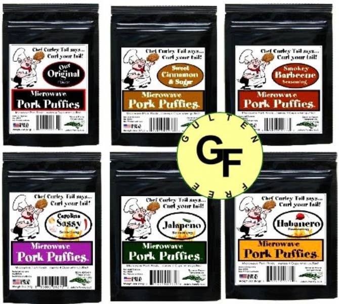 Julia's Southern Foods, LLC - Wholesale Puffed Snack - Microwave Pork Rinds Sassy Red Pepper, 2oz Bag2