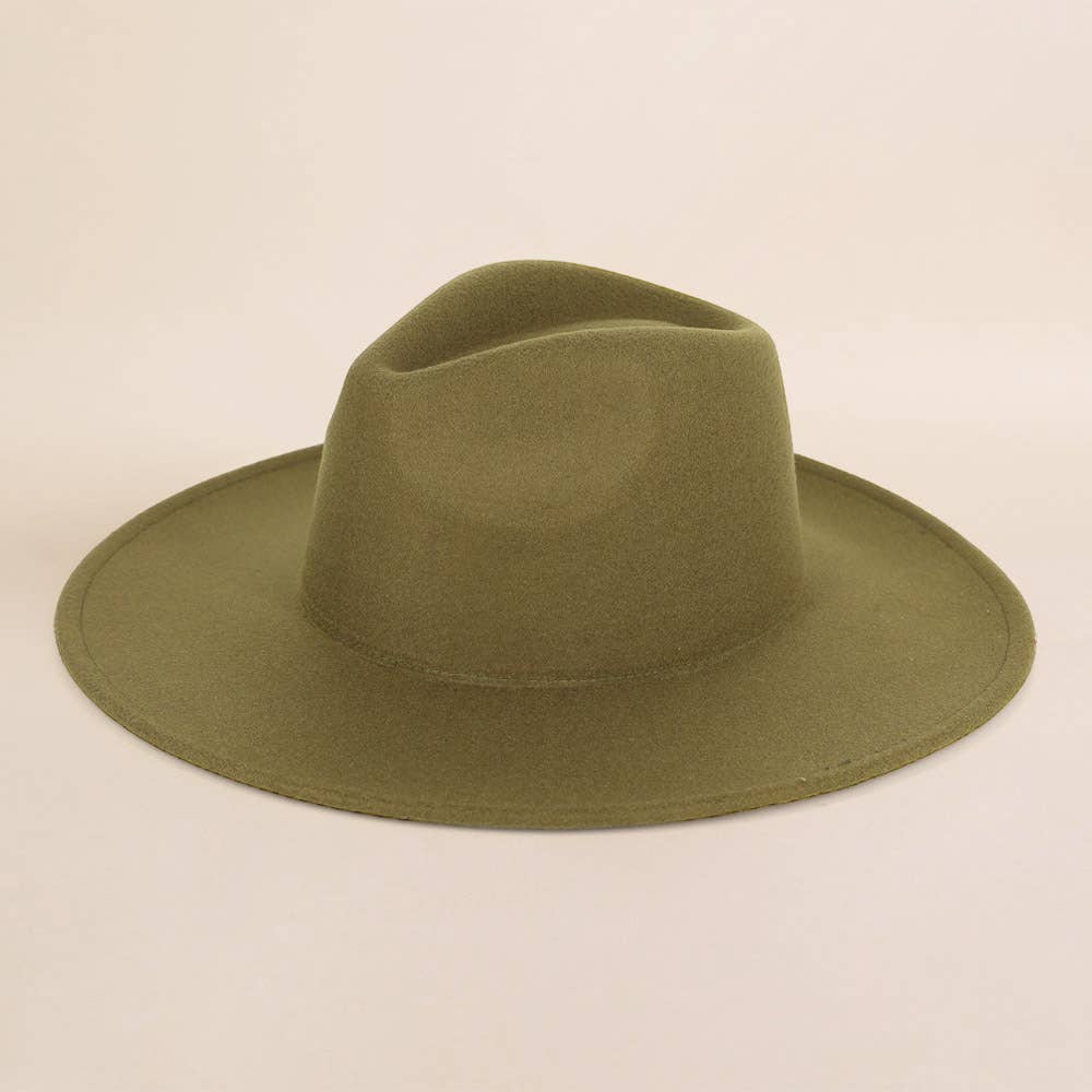 Sensibling Corp. - Vente Chapeau en feutre - femme - Chapeau Fedora à Large Bord Structuré et Solide9