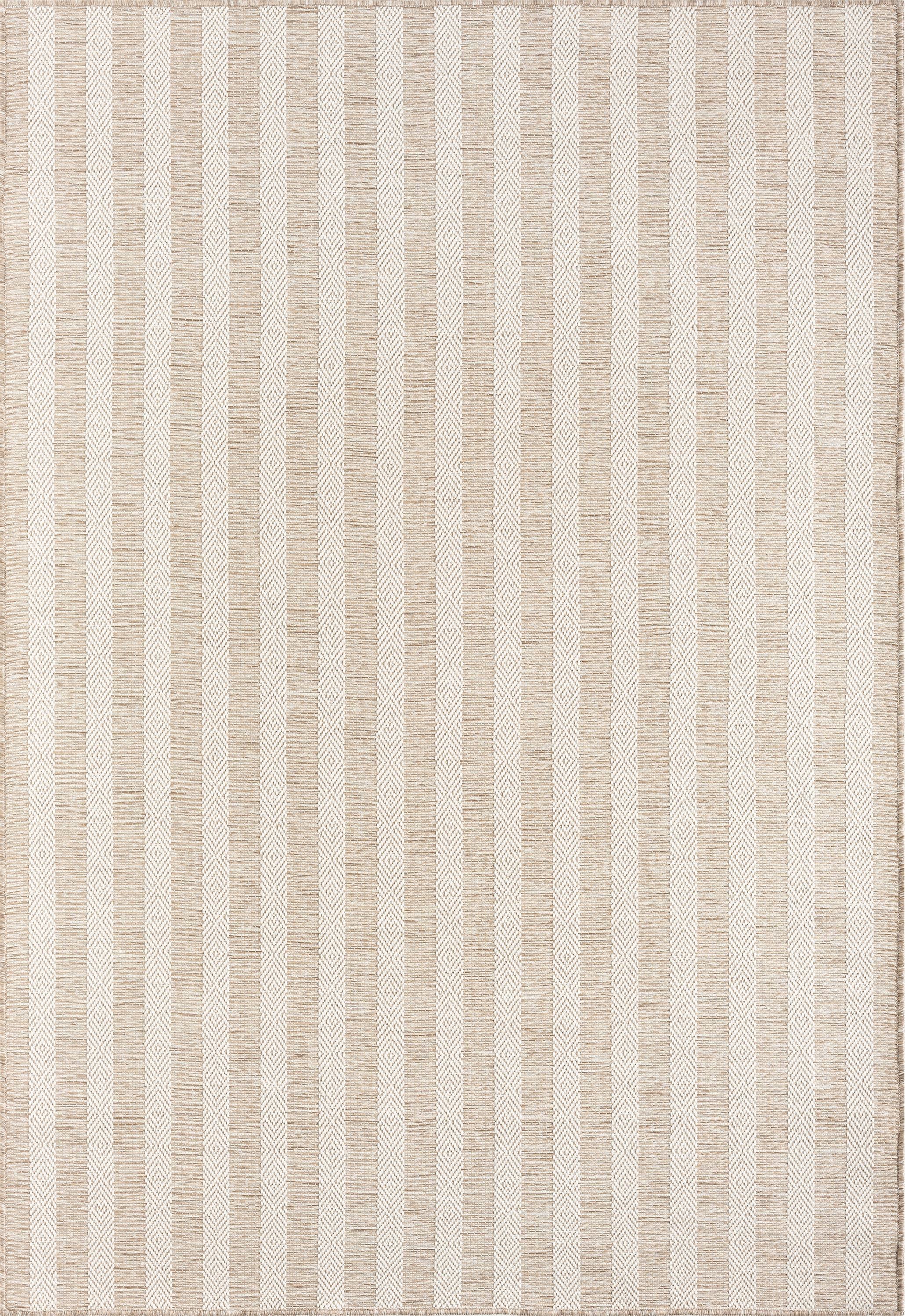 Abani Rugs – Großhandel Teppichvorleger – Ozean Gestreifter Beige Brauner Innen-/Außenbereich Teppich0