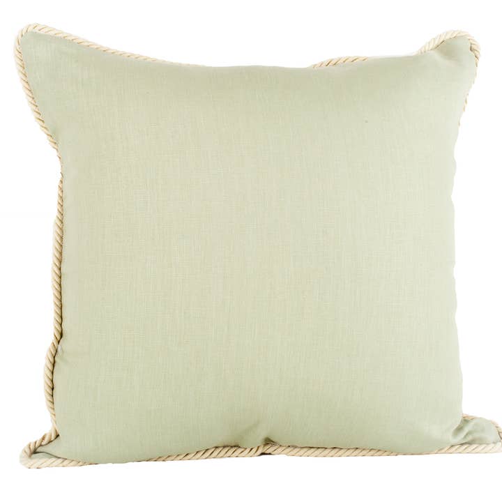 Unique Designs/ Solids/ Solid Sea Green Linen Pillow for wholesale by Ox Bow Decor