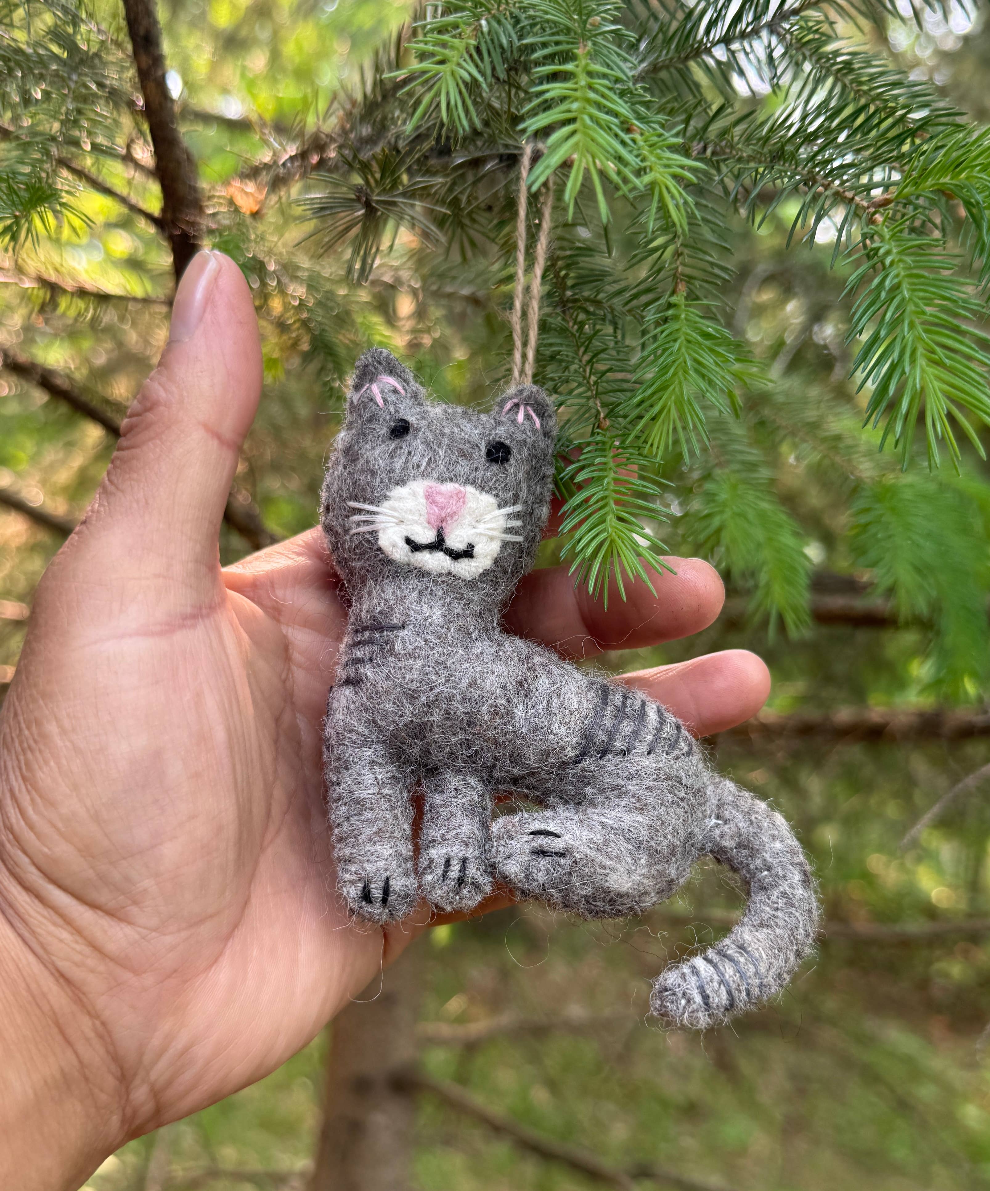 Lungta Imports - Wholesale Ornament -  Hand-Felted Farm Animals Christmas Ornaments – Fair Trade 12